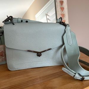 Stunning Brand New Mint Green Leather Botkier Cross-Body Purse